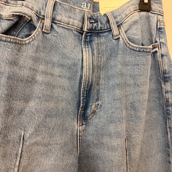 a.n.a. Cuffed Wide Leg Jeans, size 12 - Picture 2 of 3